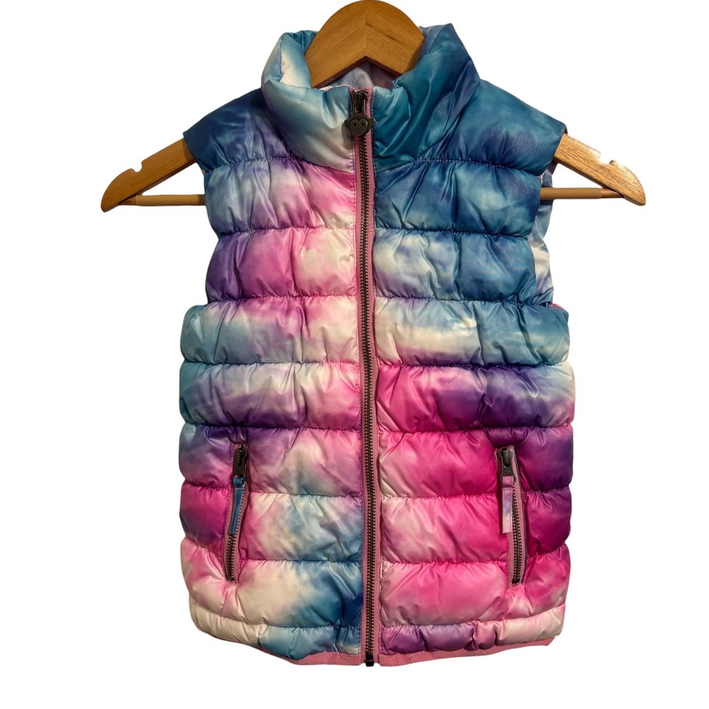 Appaman Apex Tie Dye Puffer Vest in Dream Cloud Puffer Puffer Vest Kidcore 6